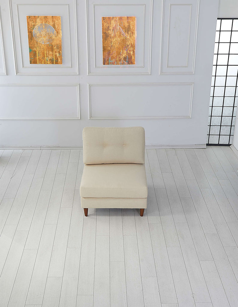 Leo 2+Seater/Armless 1 Seater/Chaise - Daisy White All Over