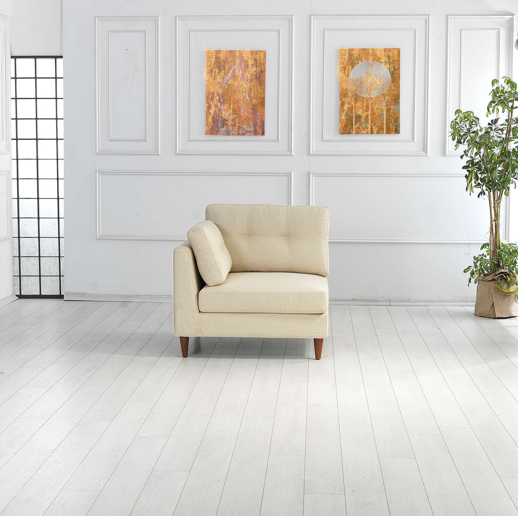 Rubeza Leo 1+Seater/Corner/Armless 1 Seater/Armless 1 Seater/Corner/ 2+Seater - Daisy White All Over