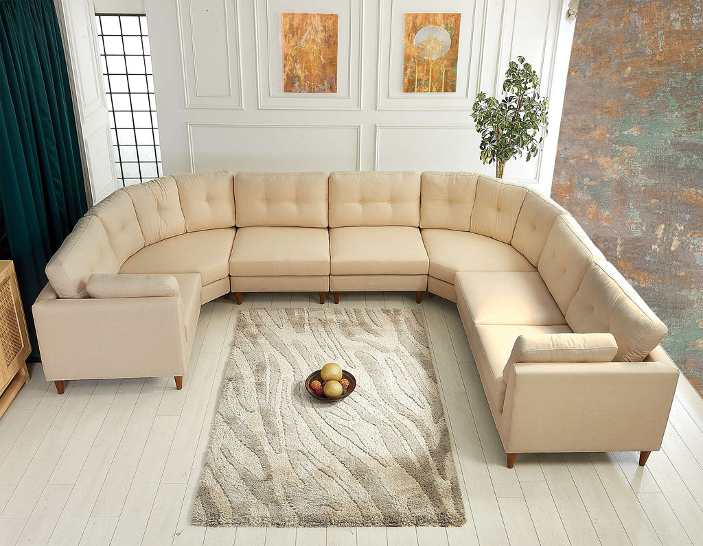 Rubeza Leo 1+Seater/Corner/Armless 1 Seater/Armless 1 Seater/Corner/ 2+Seater - Daisy White All Over