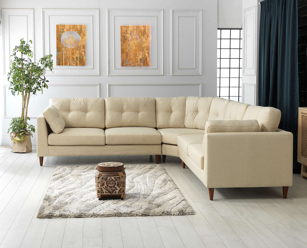 Rubeza Leo 2+Seater/Corner/2+Seater - Daisy White All Over