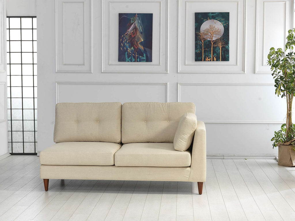 Rubeza Leo 1+Seater/Corner/Armless 1 Seater/Armless 1 Seater/Corner/ 2+Seater - Daisy White All Over