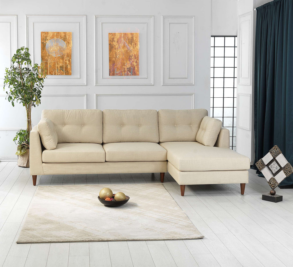 Rubeza Leo 2+Seater/Chaise - Daisy White All Over