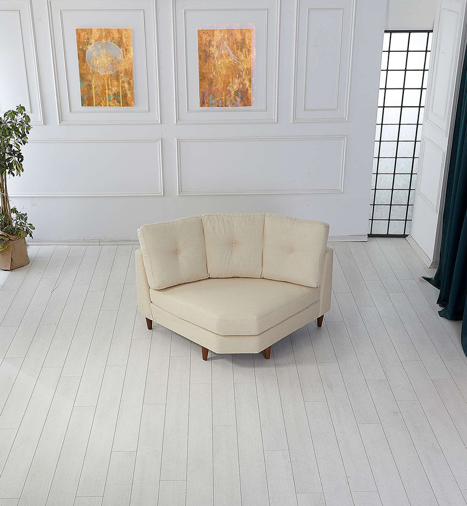 Leo 1+Seater/Corner/Armless 1 Seater/Armless 1 Seater/Chaise - Daisy White All Over