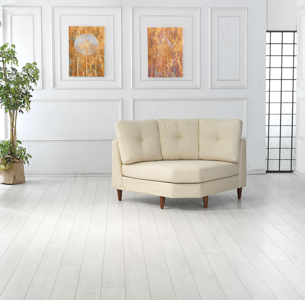 Rubeza Leo 1+Seater/Corner/Armless 1 Seater/Armless 1 Seater/Corner/ 2+Seater - Daisy White All Over