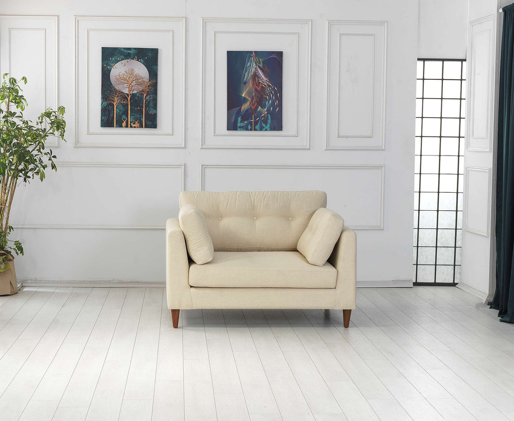 Rubeza Leo Collection 2 Seater Sofa - Daisy White All Over
