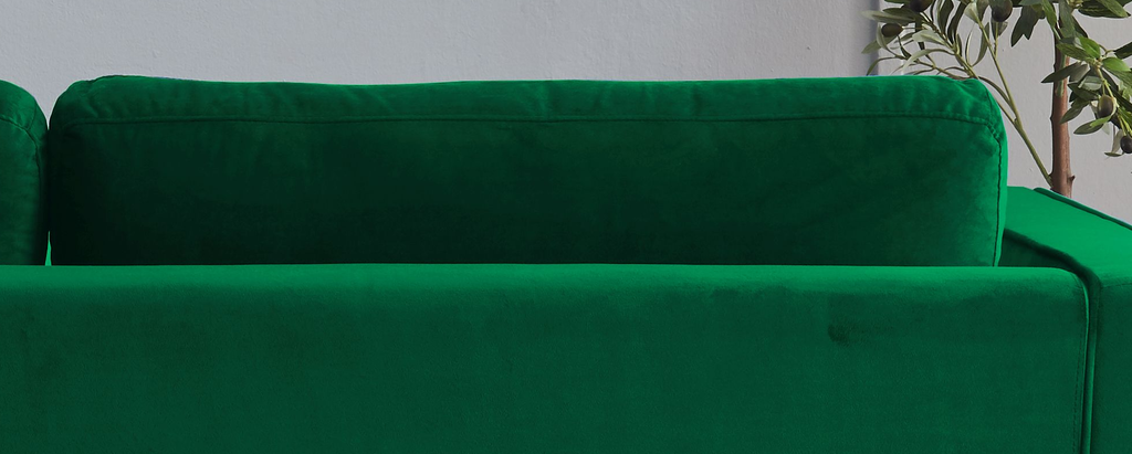 Rubeza Scott Big Cushion (Back) - Emerald Green