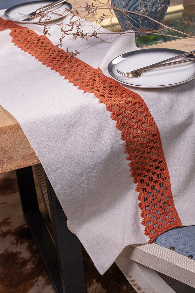 Linen Table Runner - Trimmed