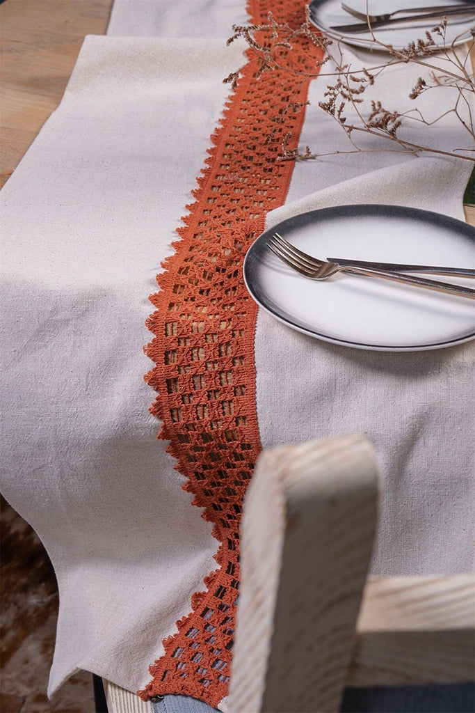 Linen Table Runner - Trimmed