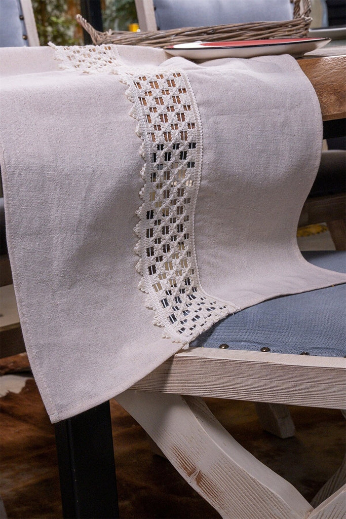 Linen Table Runner - Trimmed