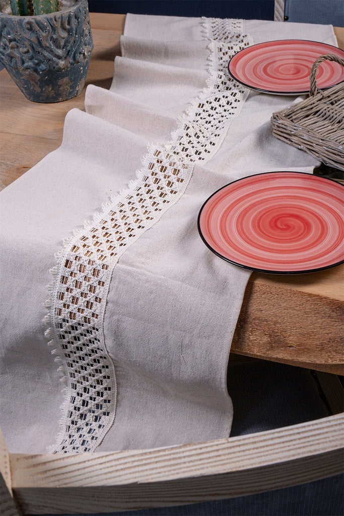 Linen Table Runner - Trimmed