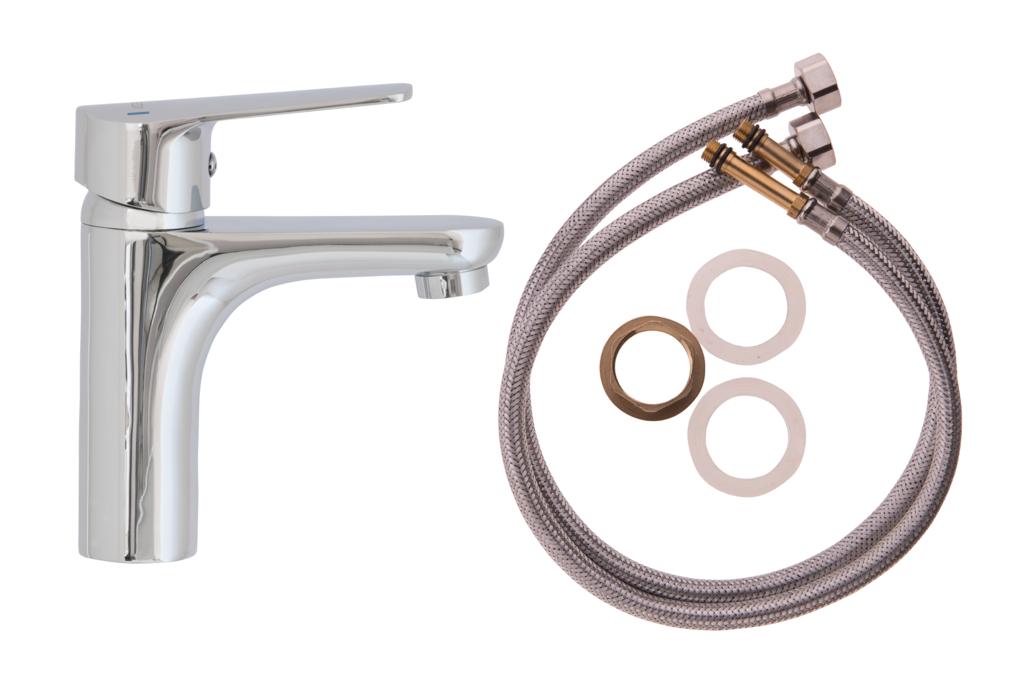 Rubeza Single Maria Brass Bathroom Sink Basin Mixer Tap