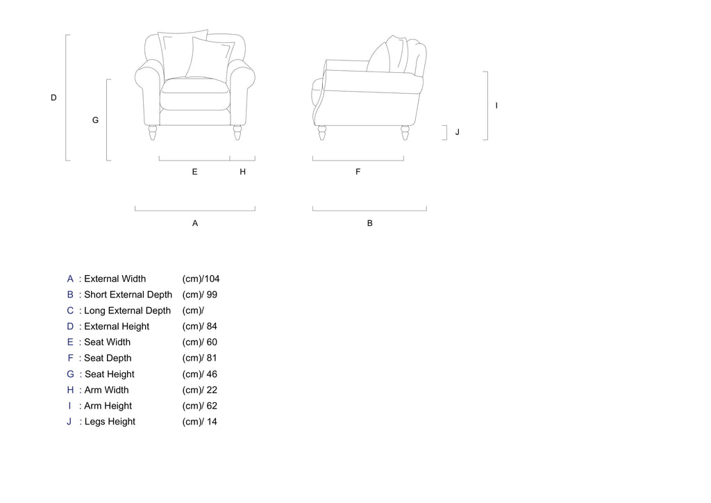 Rubeza Paula Armchair - Daisy White