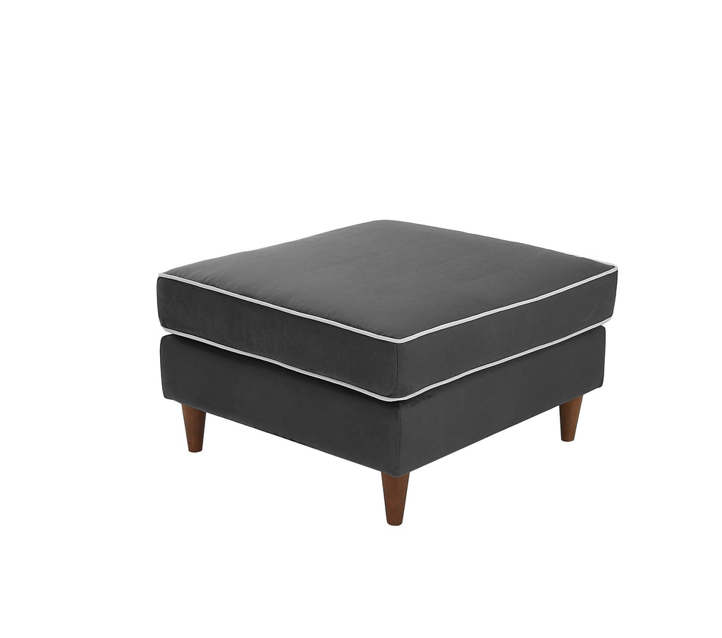 Rubeza Leo Ottoman Bench - Iron Grey