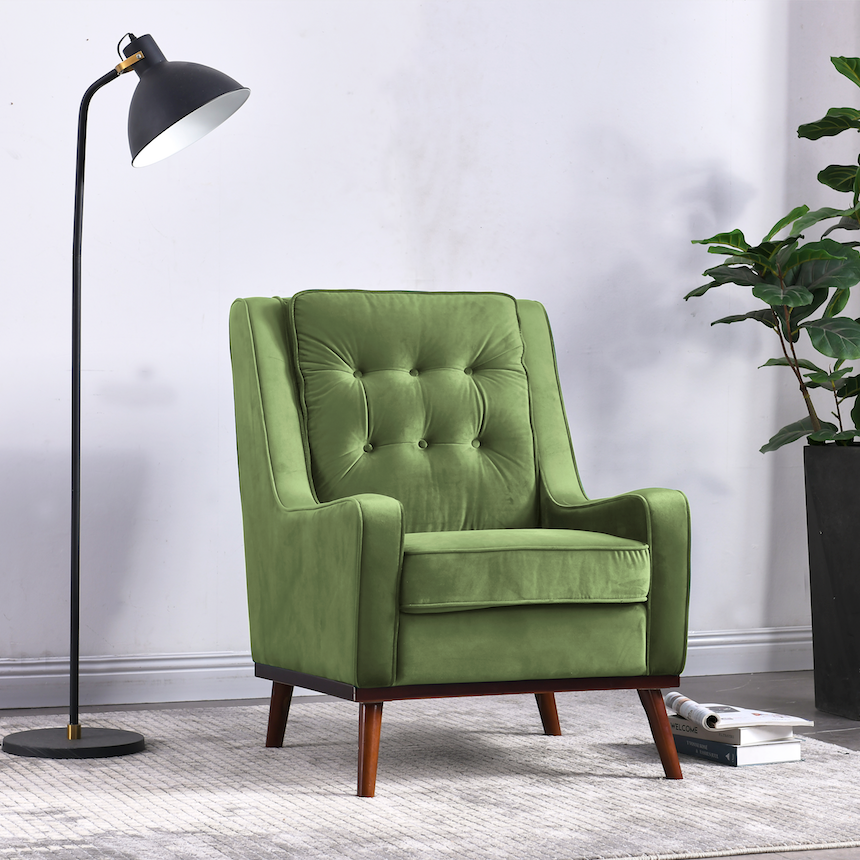 Rubeza Scott Collection Armchair - Grass Green 2