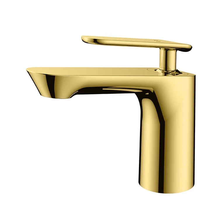 Rubeza Concetto Basin Mixer Tap - Brushed Gold Brass