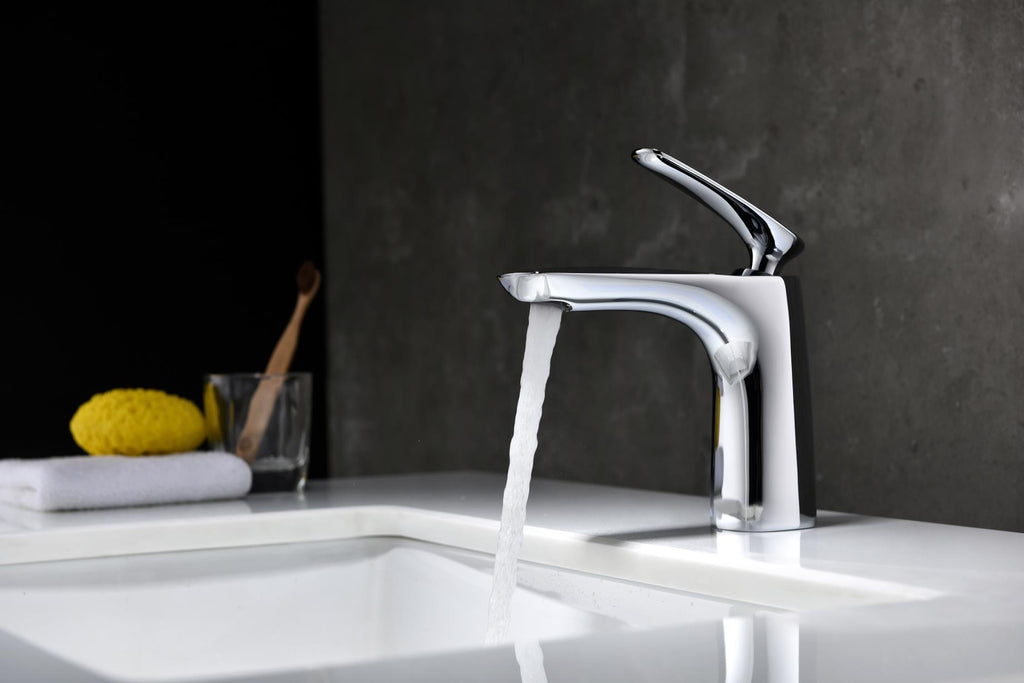 Rubeza Caesar Chrome Solid Brass Basin Mixer Tap