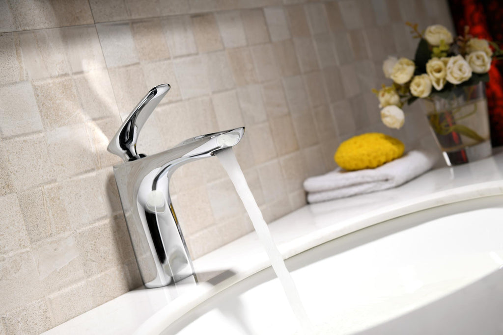 Rubeza Caesar Chrome Solid Brass Basin Mixer Tap