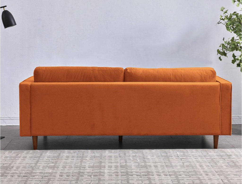 Rubeza Scott 3 Seater Sofa - Burnt Orange