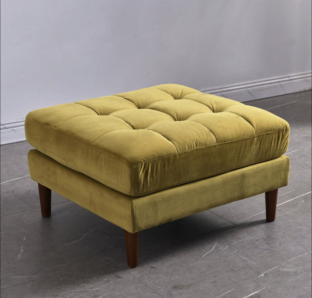 Rubeza Scott Ottoman Bench - Posh Gold