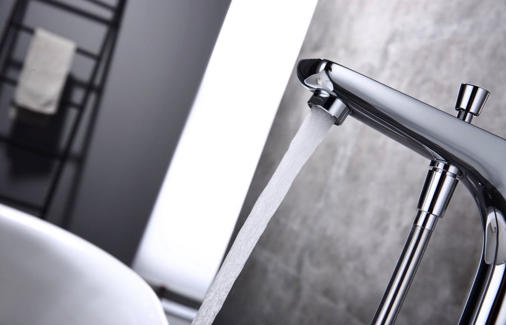 Rubeza Tate Freestanding Bath Taps - Chrome