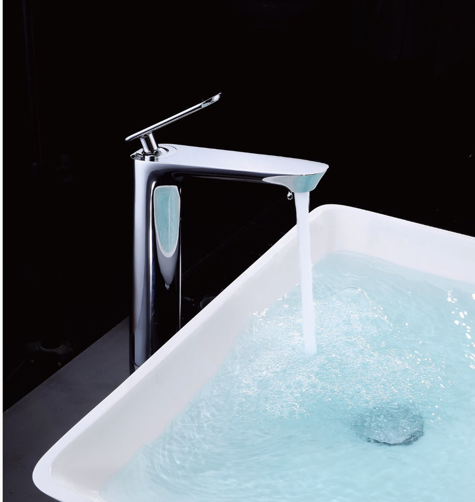 Rubeza Tall Concetto Basin Mixer Tap Chrome