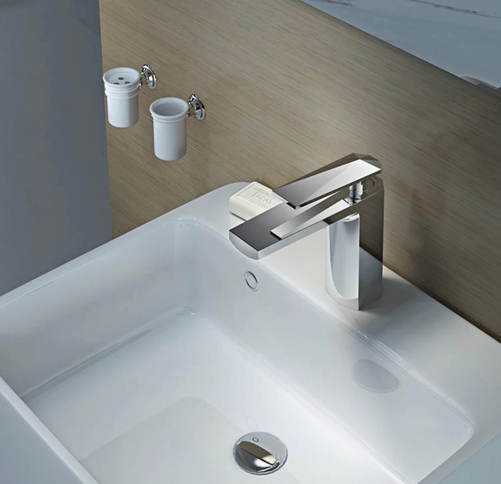 Rubeza Starck Basin Mixer Tap - Chrome