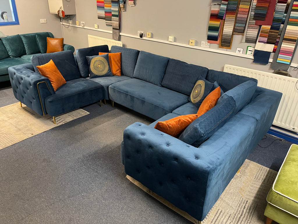 Display Rubeza Sofia  1+Seater/Corner/2+Seater -1+seater/Corner Dark Blue