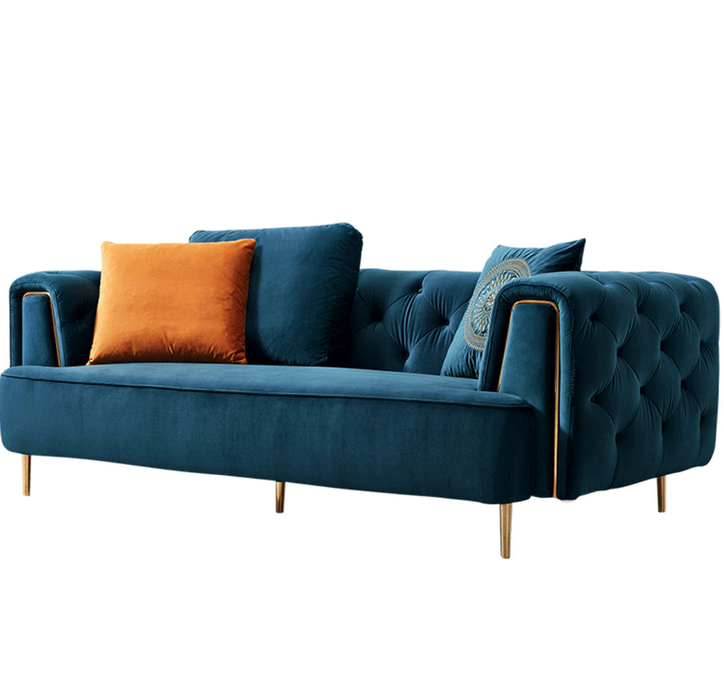 Rubeza Sofia 3 Seater Sofa - Dark Blue