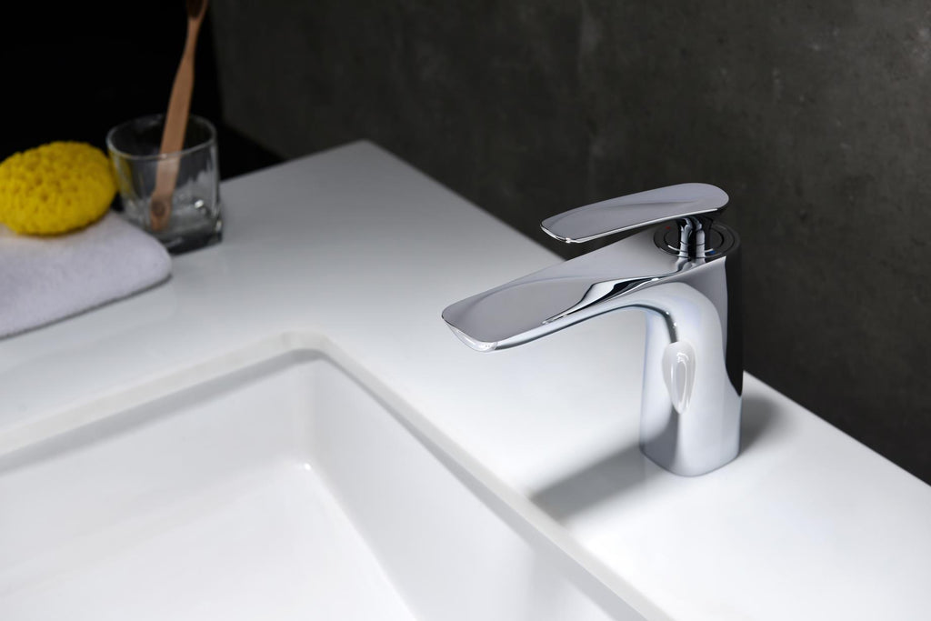 Rubeza Caesar Chrome Solid Brass Basin Mixer Tap