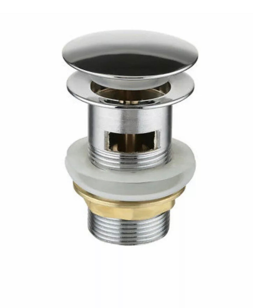 Slotted Spring Click Clack Basin Waste with Full Plug Cover - CBW01