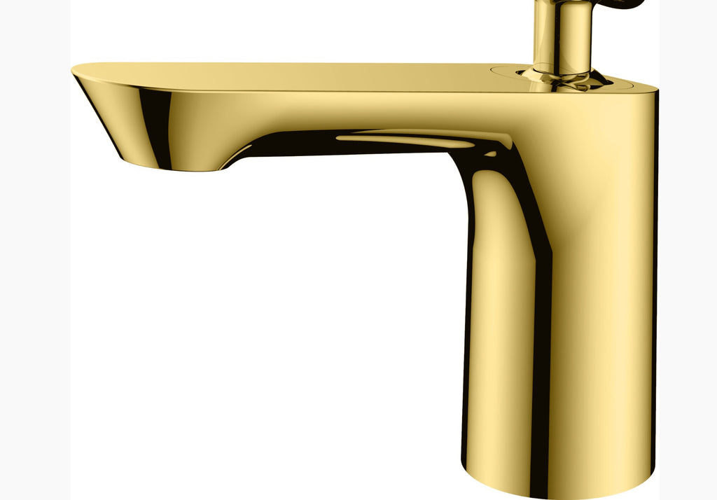 Rubeza Concetto Basin Mixer Tap - Brushed Gold Brass