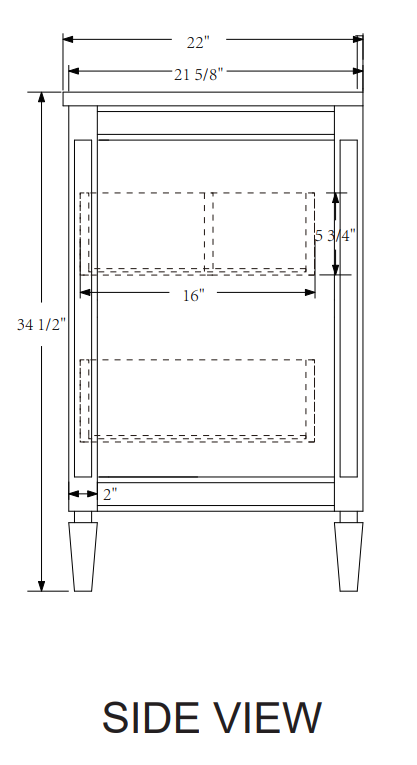Rubeza 1500mm Layla Vanity Unit with Carrara Marble Top - White & Chrome