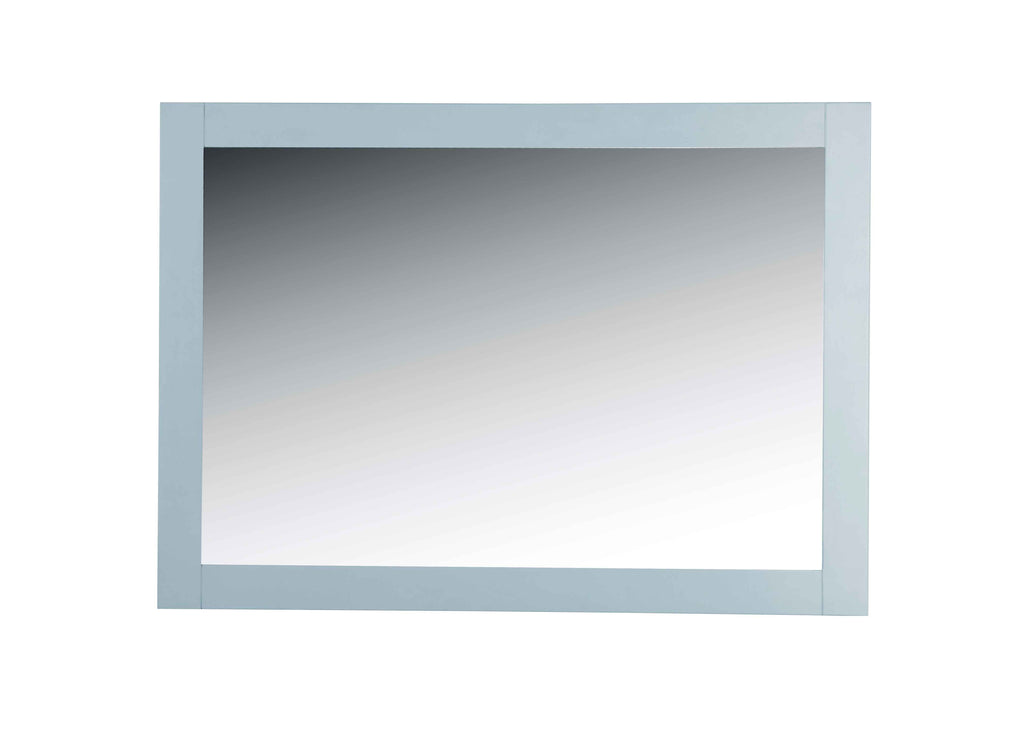Rubeza 1120x800mm Luxury Framed Mirror - Light Grey