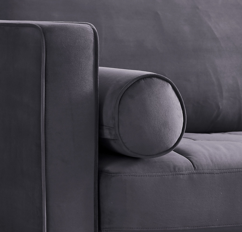 Rubeza Scott Cylinder Cushion - Light Grey