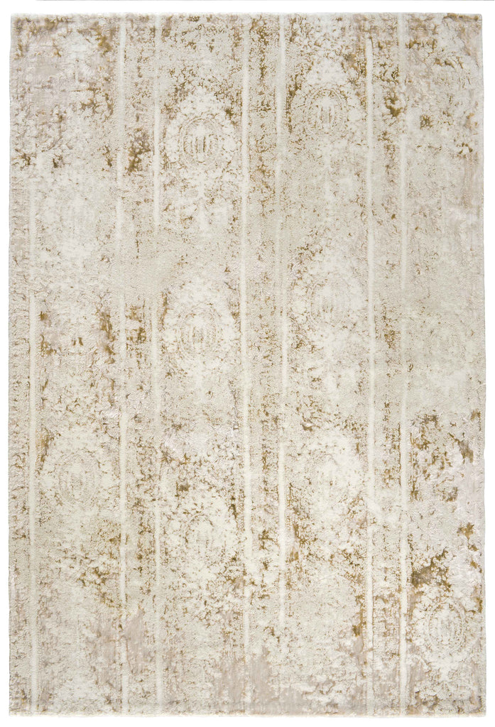 Royal Collection Medallion Design Cotton Viscose Blend Rug