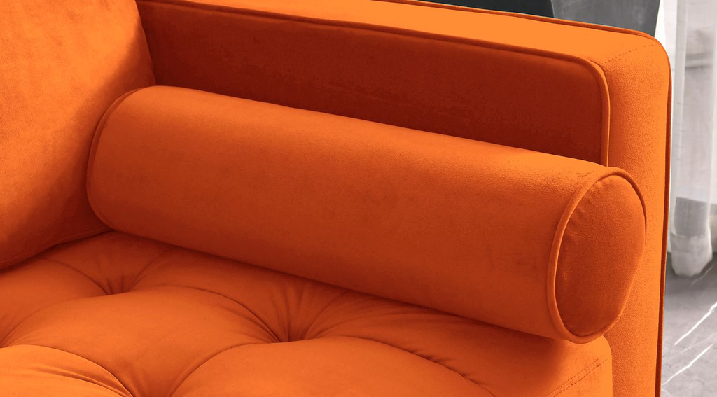 Rubeza Scott Cylinder Cushion - Orange
