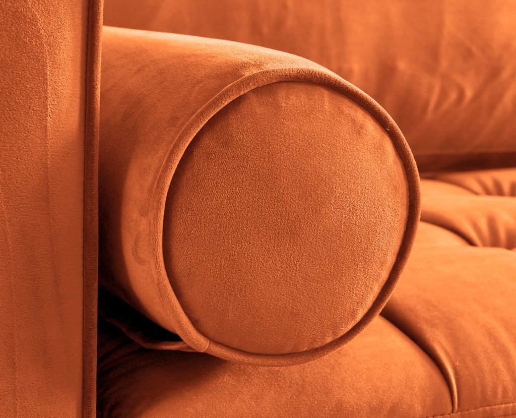 Rubeza Scott Cylinder Cushion - Orange