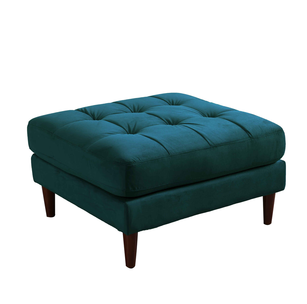 Rubeza Scott Ottoman Bench - Ocean Green