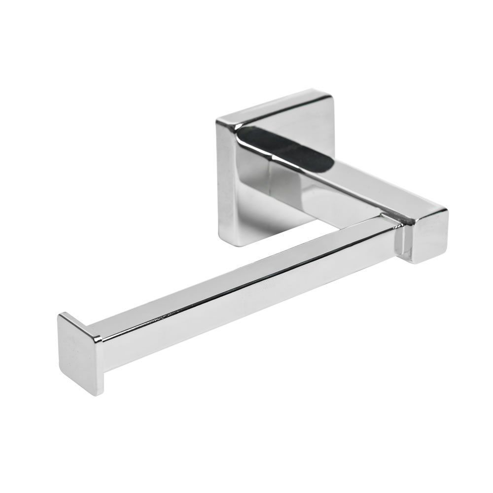 Luxury Home Rectangular Toilet Roll Holder - Chrome