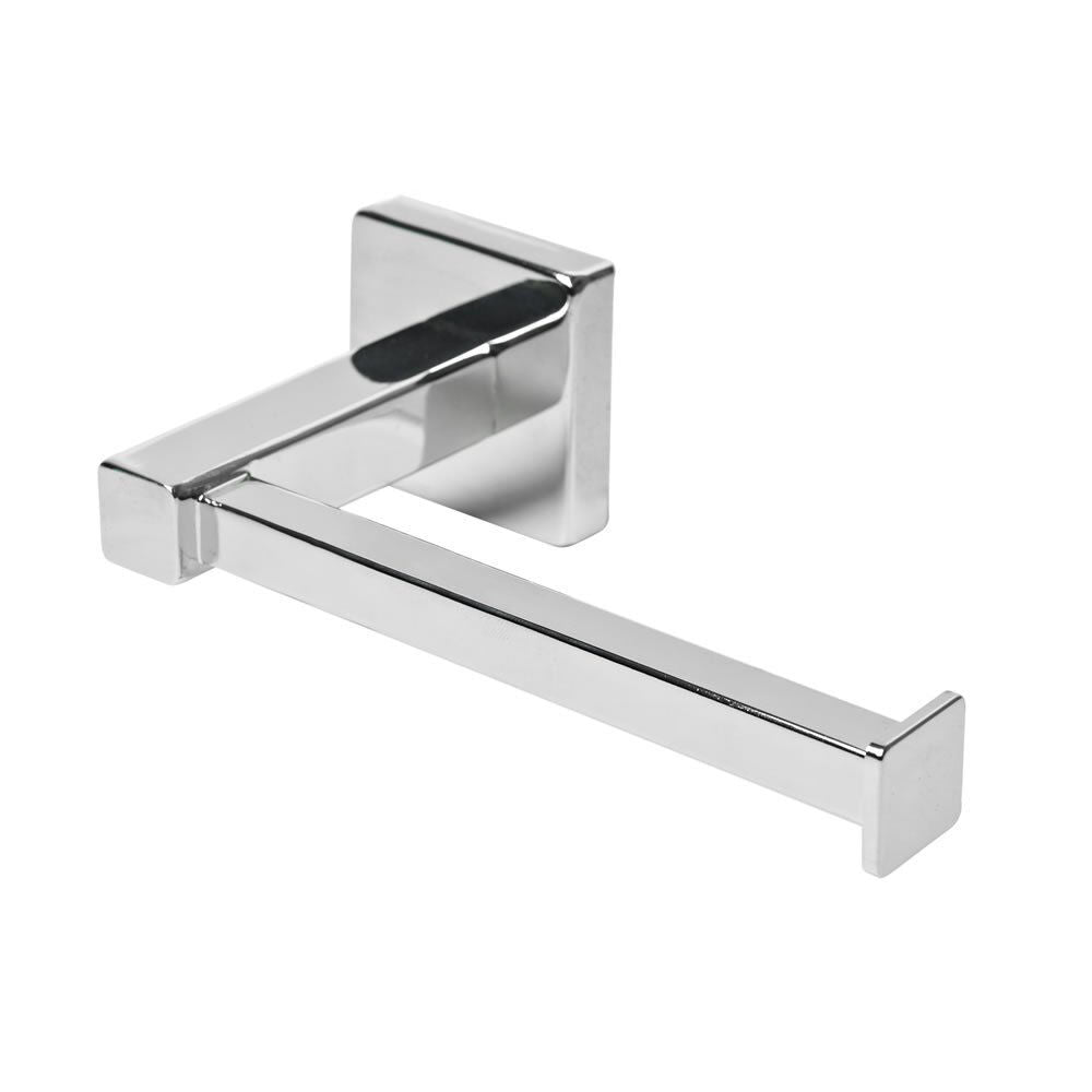 Luxury Home Rectangular Toilet Roll Holder - Chrome