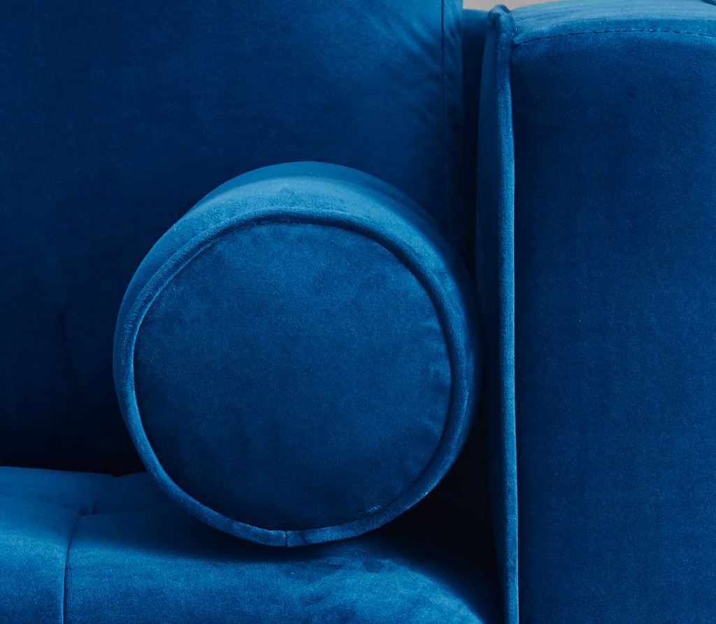 Rubeza Scott Cylinder Cushion - Super Blue