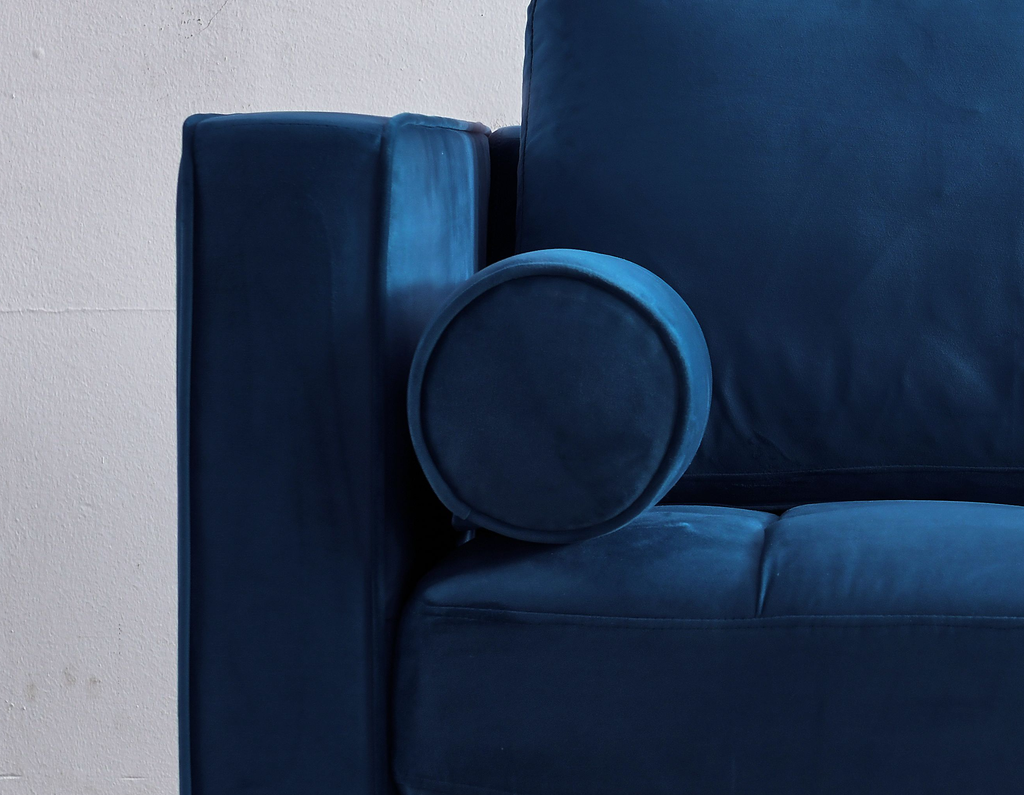 Rubeza Scott Cylinder Cushion - Violet Blue