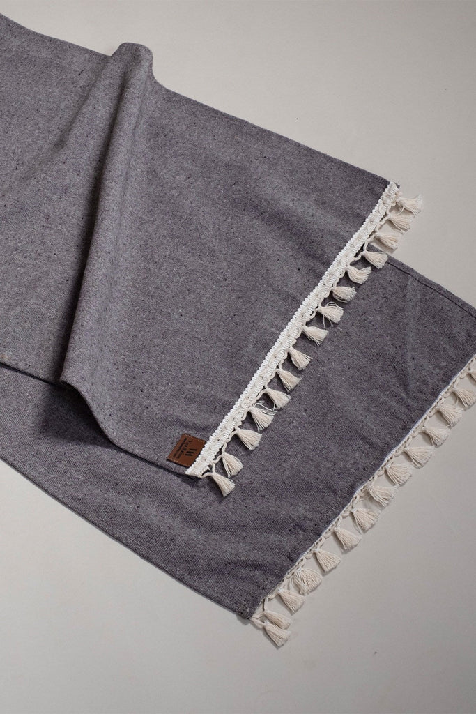 Bobble Cotton Table Runner - Brown